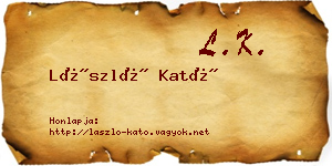 László Kató névjegykártya